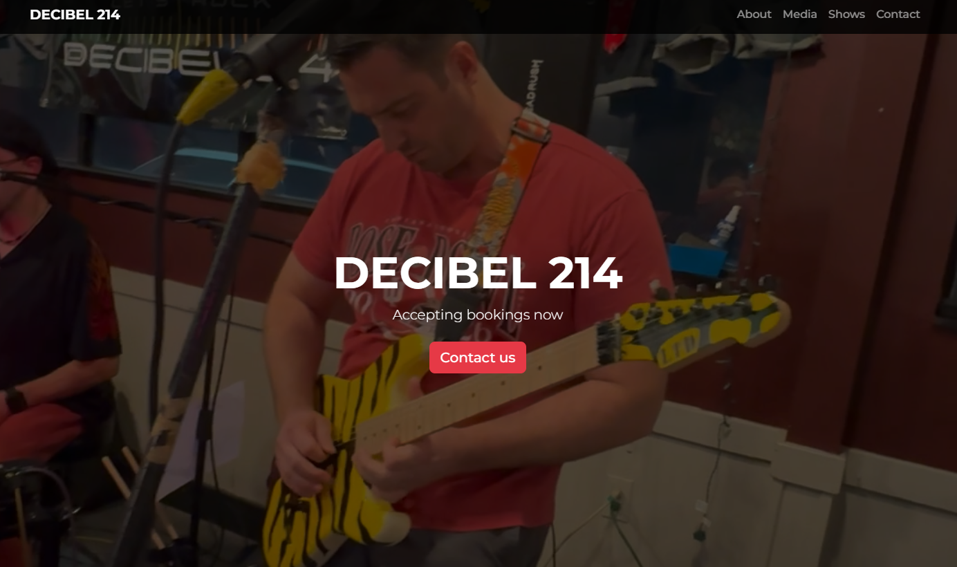 Website for local band